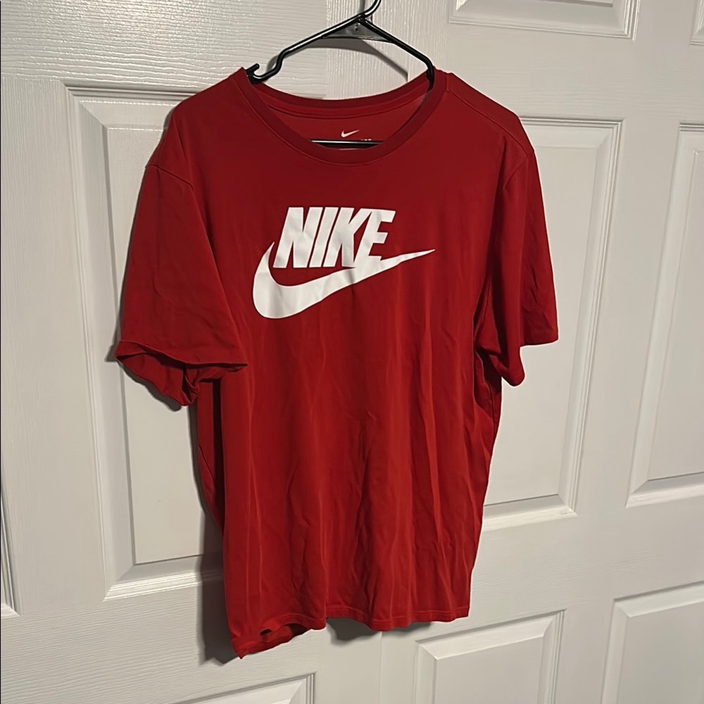 Nike Crimson Tee with White Logo